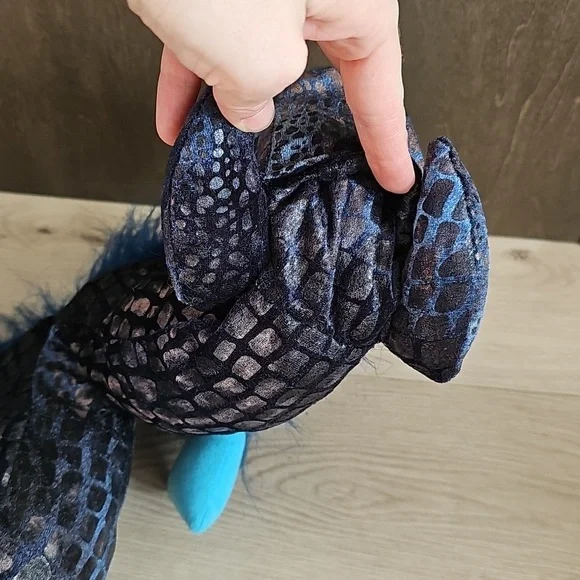Folkmanis Blue Sea Serpent 18" Long Plush Hand Puppet - Picture 6 of 8